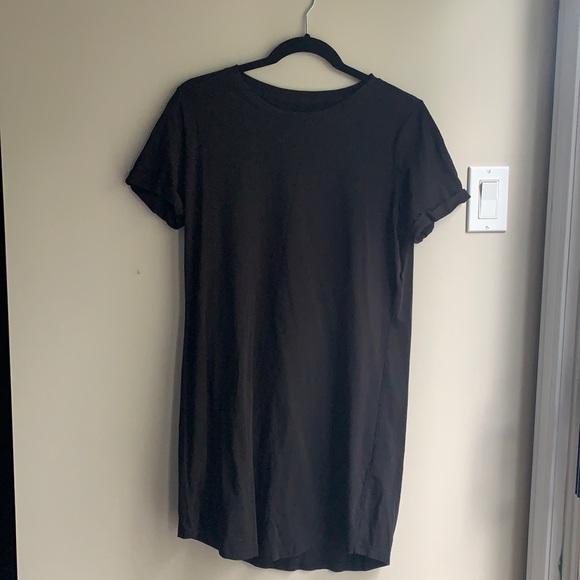 Black T-shirt Dress - Picture 1 of 3